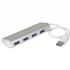 Concentrador Portátil USB 3.0 de 4 Puertos - Hub con Cable Incorporado - StarTech