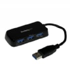 Adaptador Concentrador Hub  USB 3.0 Super Speed para Notebook de 4 Puertos Salidas - Negro - StarTech