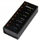 Concentrador USB 3.0 de 7 Puertos con Gabinete de Metal - Hub de Escritorio o Montaje en Pared - StarTech