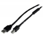 Cable 20 Metros 20m USB B Macho a USB A Macho Activo Amplificado USB 2.0 - Impresora - Negro - StarTech