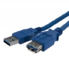 Cable 1m Extensión Alargador USB 3.0 SuperSpeed - Macho a Hembra USB A - Extensor - Azul - StarTech