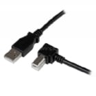 Cable Adaptador USB 1m para Impresora Acodado - 1x USB A Macho - 1x USB B Macho en Ángulo Derecho - StarTech