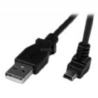 Cable Adaptador 2m USB A Macho a Mini USB B Macho Acodado en Ángulo hacia Abajo - Negro - StarTech