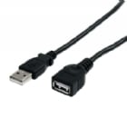 Cable de 3m de Extensión Alargador USB 2.0 USB A Macho a USB A Hembra - Negro - StarTech