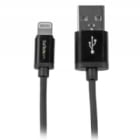 Cable 1m Lightning 8 Pin a USB 2.0 para Apple iPod iPhone iPad - Negro - StarTech