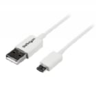 Cable Adaptador 2m USB A Macho a Micro USB B Macho para Teléfono Móvil Smartphone - Blanco - StarTech