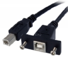 Cable USB de Montaje en Panel  USB B a USB B de 30cm - Hembra a Macho - StarTech