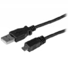 Cable Adaptador de 1m USB A Macho a Micro USB B Macho para Teléfono Móvil Carga y Datos - Negro - StarTech