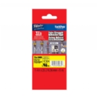 Cinta laminado Extra Fuerte Negro en amarillo TZES661