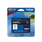 Cinta para rotuladoras Brother TZe355 (laminada, blanco sobre negro, 24mm x 8m, P-Touch)