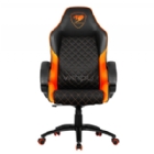 Silla Gamer Cougar Fusion (PVC, Ajustable, 120kg, Negra-Naranja)