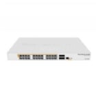 Router Switch MikroTik, Cloud  CRS328-24P-4S+RM (Conmutador - L3 - Gestionado - 24 x 10/100/1000 (PoE) + 4 x 10 Gigabit SFP+ - montaje en rack - PoE+ (450 W) )