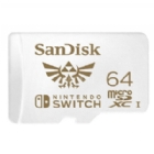 Tarjeta microSDXC SanDisk de 64GB Para Nintendo Switch (Lectura 100MB/s, Escritura 60MB/s)