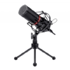 Micrófono de Condensador Redragon Blazar GM300 (Cardioide de 16mm, USB, Tripode + Elásticos)