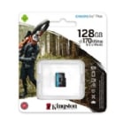 Tarjeta MicroSD Kingston Canvas Go! Plus de 128GB (UHS-I, A2, V30, U3, Clase 10)
