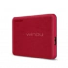 Disco portátil Toshiba Canvio Advance de 2TB (USB 3.0, Mac/PC, rojo)