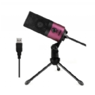 Micrófono de condensador FIFINE K669R (Conexion USB, Rojo)