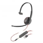 Auriculares Plantronics Blackwire 3215 monoaurales (con cable  USB tipo A y 1 x 3,5 mm)