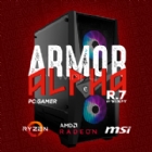 Computador Gamer Armor Alpha R.7 (Ryzen 7 5700G, 16GB DDR4, 480GB SSD, FreeDOS)