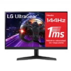 Monitor Gamer LG UltraGear de 24“ (IPS, Full HD, 144Hz, 1ms, HDR, DPort+HDMI, FreeSync, Vesa)