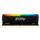 Memoria RAM Kingston Fury Beast RGB de 32GB (DDR4, CL16, 3200MHz, DIMM)
