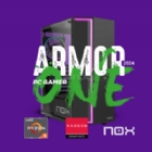 Computador Gamer Armor One 2024 (Ryzen 5 4600G, 16GB DDR4, 480GB NVMe, FreeDOS)