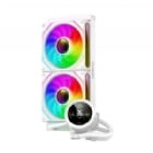 Refrigeración Líquida GameMax IceBurg 240 Digital (AM5/LGA1851, 120mm x2, 2400rpm, White)