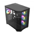 Gabinete Gamer GameMax HYPE-A Black (ATX, Vidrio Templado, 4 Ventiladores ARGB)