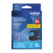 cartuchos de tinta brother cian LC105C