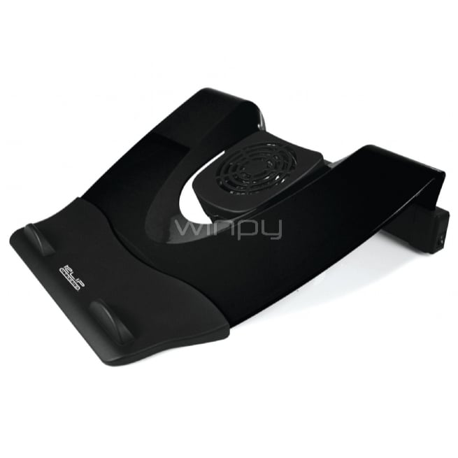 Base Notebook KlipX KNS-110B incluye ventilador + puertos 4 USB