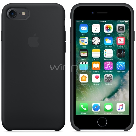 Case silicona para iPhone 7 Apple Black