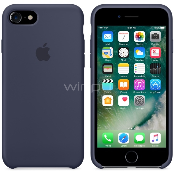Case silicona para iPhone 7 Apple Midnight Blue