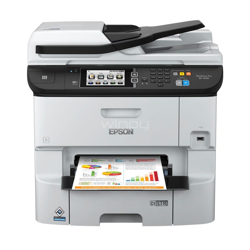 Multifuncional Epson WorkForce Pro WF-6590 (Tintas DURABrite, 24ppm, Duplex, WiFi)