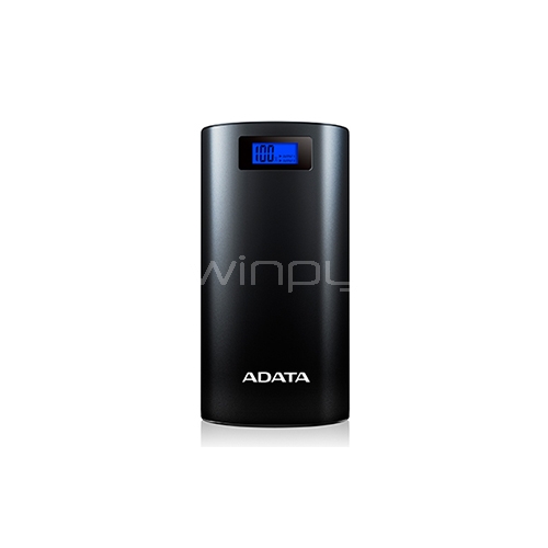 Powerbank AData AP 20000mAh - 2 Usb - Black (P20000D)