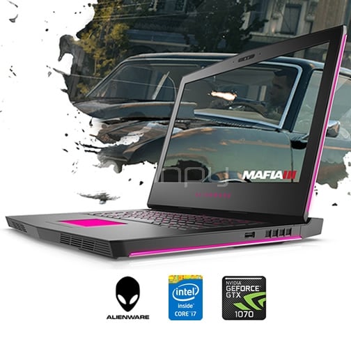 Notebook Gamer Dell AlienWare 15 (i7-7820HQ, GTX1070 8GB, 16GB DDR4, 256GB SSD + 1TB, Win10)