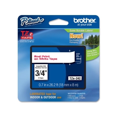 Cinta laminada Brother TZe242 -  (ancho: 18 mm, longitud: 8 m) Brother P-Touch