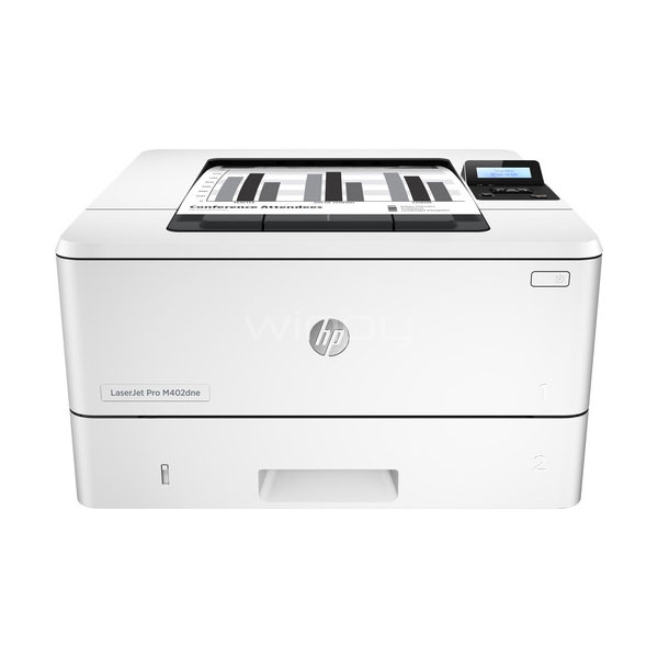 Impresora HP LaserJet Pro M402DNE (blanco/negro, hasta 38ppm, USB+LAN)