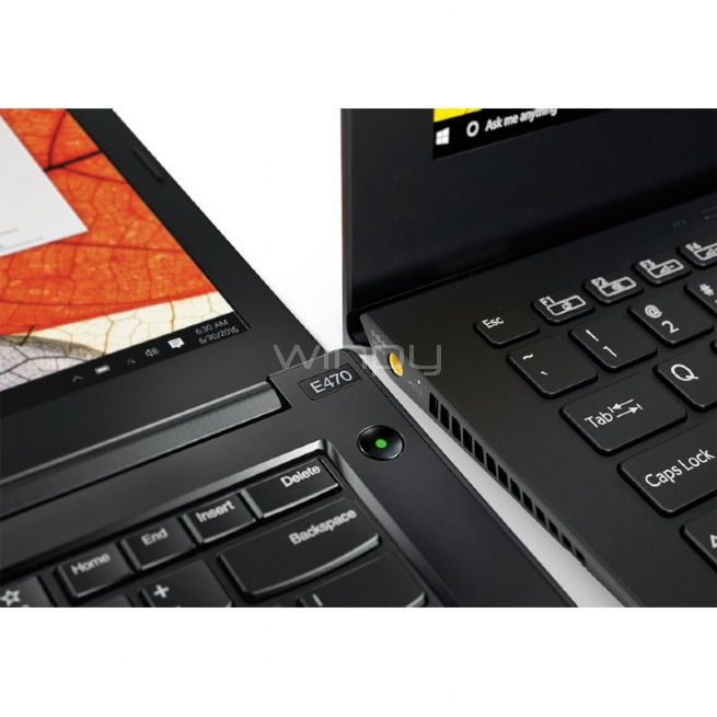 Notebook Lenovo ThinkPad E470 (i3-6006U, 4GB DDR4, 500GB HDD, Pantalla 14, Win10 Pro)