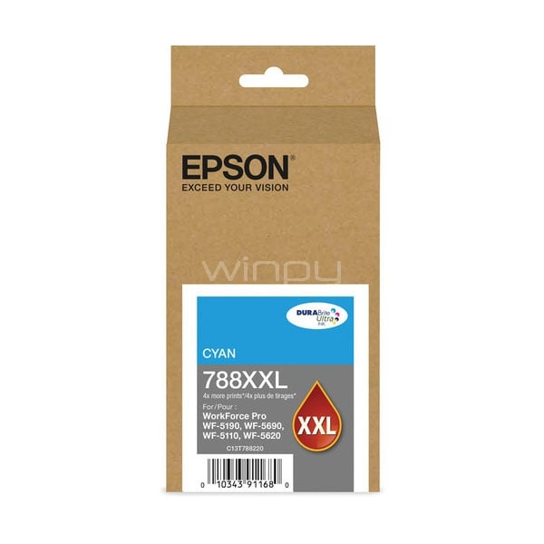 Cartucho de tinta para impresoras (Cian) T788XXL220-AL