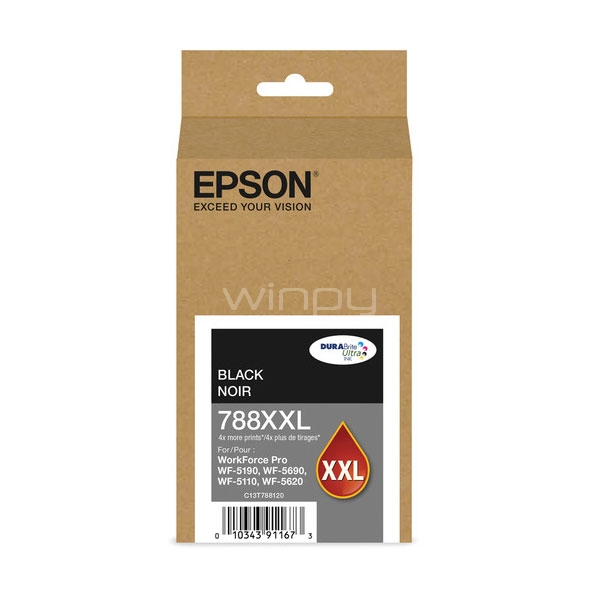 Cartucho de tinta para impresoras (negro) T788XXL120-AL
