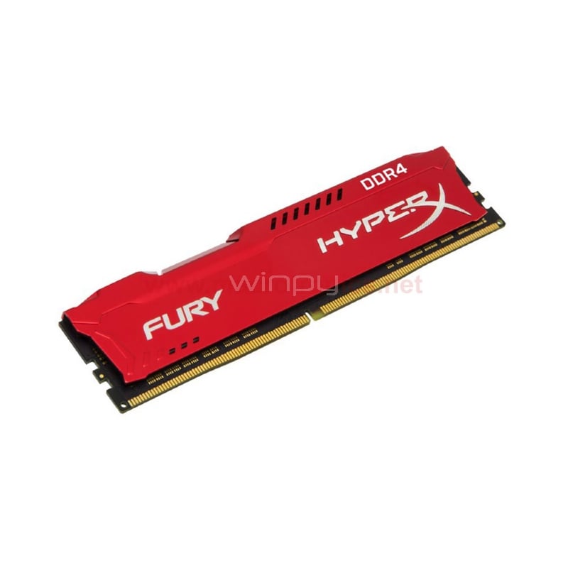 Memoria RAM HyperX FURY RED de 8 GB (2400 MHz, DDR4, CL15, DIMM