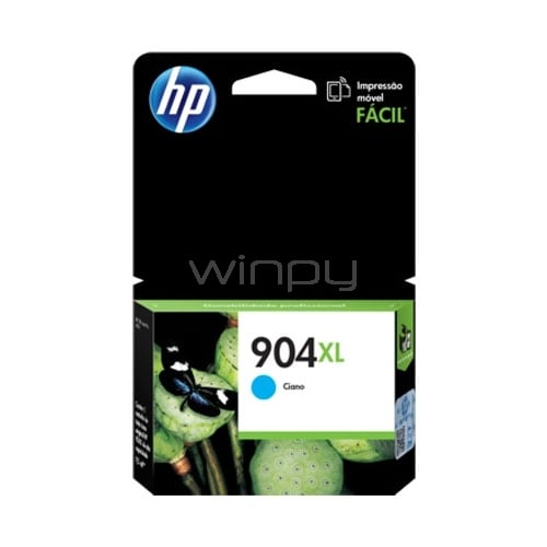 Cartucho de tinta originales de Alta Capacidad HP 904XL Cian (T6M04AL)