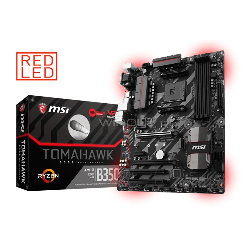 Placa Madre MSI B350 TOMAHAWK (AM4, DDR4-3200, ATX)