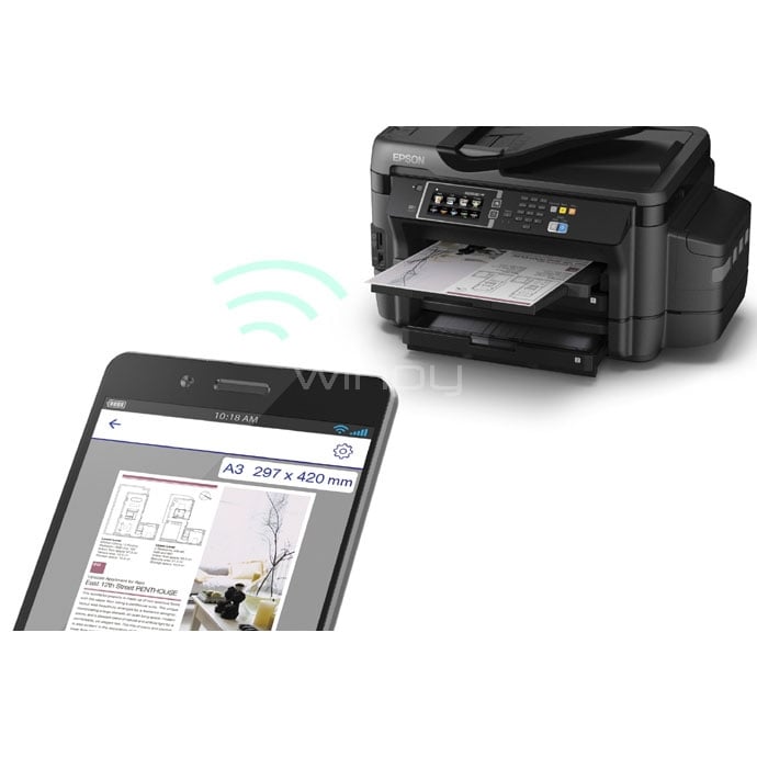 Impresora multifunción Epson L1455 (4800 x 1200DPI, Wifi, A3)