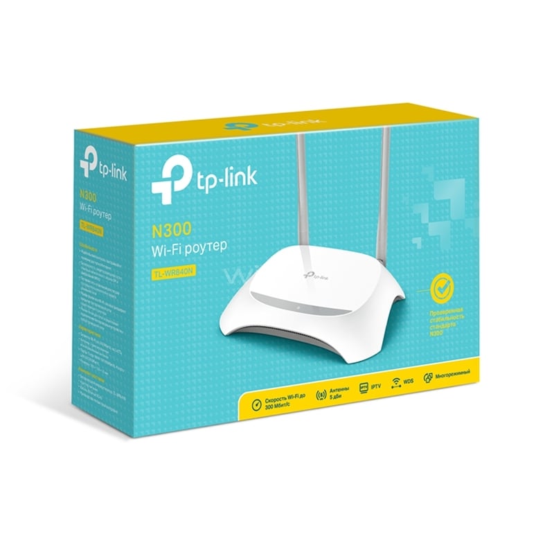 Router 300 Mbps 4 puertos LAN con antena interna (TL-WR840N)