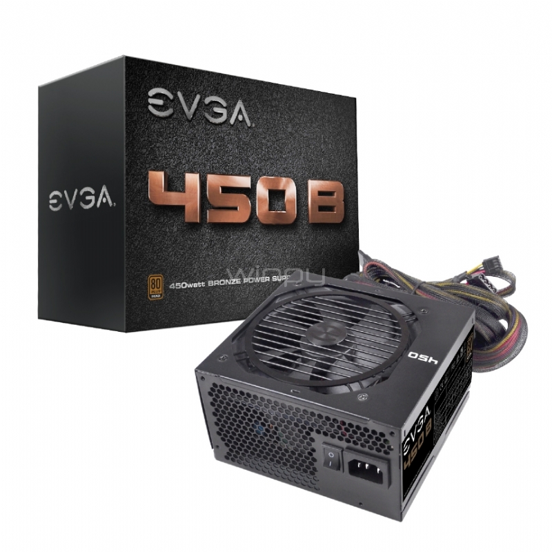 Fuente de poder EVGA 450 B Certificada 80 Plus Bronze (450W, ATX)