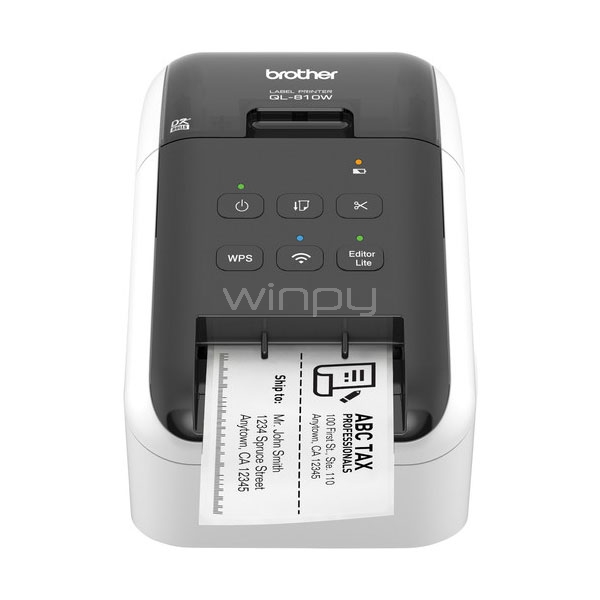 Impresora de Etiquetas Brother QL810W Térmica (Cortador Automático, 600dpi, WiFi/USB)