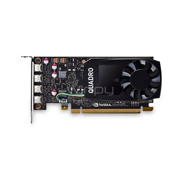Tarjeta de vídeo profesional PNY Nvidia Quadro P1000 (4GB GDDR5)