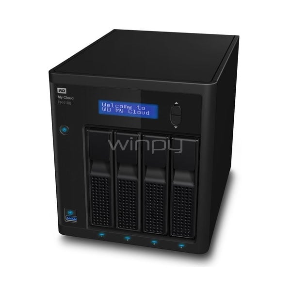 NAS WD My Cloud Pro Series PR4100 (4 Bahías Hotswap, RAID 0-1-5-10, Sin Disco)