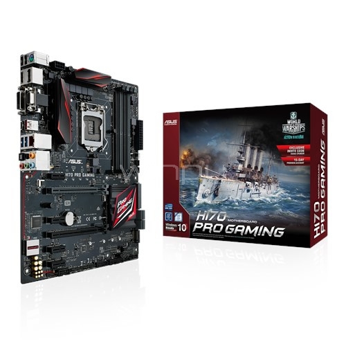 Placa Madre ASUS H170 PRO GAMING (LGA1151, DDR4 2133 x4, ATX